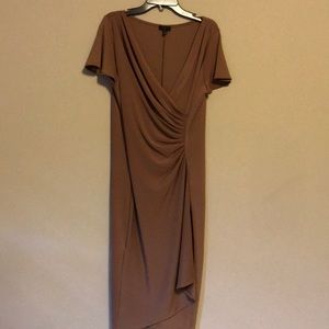 Swing dress. Coffee Color